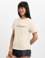 Women’s Regular Fit Printed Pure Cotton T-Shirt – Soft Breathable Casual Round Neck Tee, Stylish Everyday Graphic T-Shirt