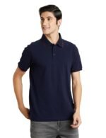 Men's Cotton Stretch Solid Polo T-Shirt