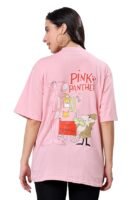 Women's Casual Printed Round Neck, Oversized Longline Drop Shoulder Boho Style T-Shirt