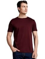 Men's Super Soft Round Neck Solid T-Shirt: Regular Fit