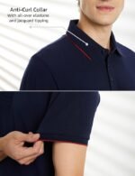 Men's Cotton Stretch Solid Polo T-Shirt