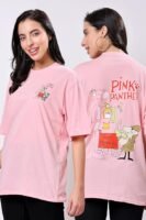 Women's Casual Printed Round Neck, Oversized Longline Drop Shoulder Boho Style T-Shirt